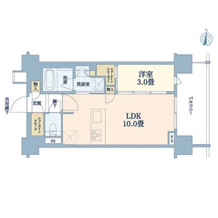 ルジェンテ西日暮里【2階】の間取り