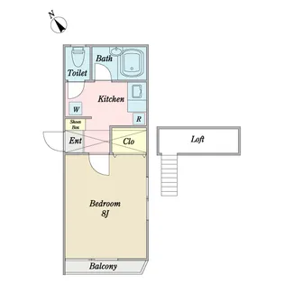 ショコラハウス【2階】の間取り