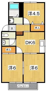 サニーフラット(中里)【2階】の間取り