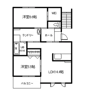 アリエッタ王司上町【1階】の間取り