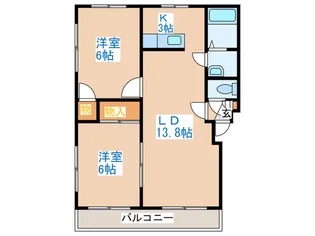 エレガンス47【3階】の間取り