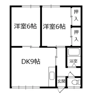 コーポ日采子【1階】の間取り