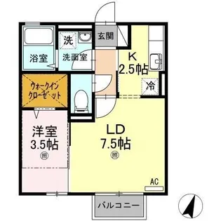 ボン・ヴォヤージュII【2階】の間取り