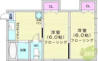 アートホームA【2階】の間取り