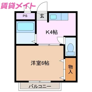 エバーグリーン森【2階】の間取り
