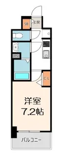 プレサンス大国町ラヴェニール【6階】の間取り