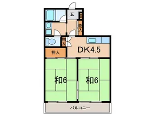 石町エメラルドハイツ【3階】の間取り