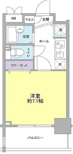 ガーラプレイス新宿御苑【4階】の間取り