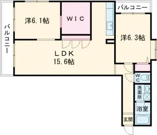 春陽館大野【5階】の間取り