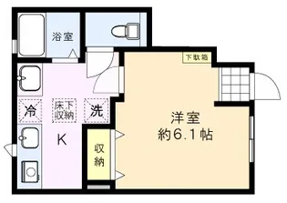カーム新中野【1階】の間取り