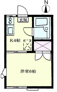 千葉県習志野市谷津2【アパート】の間取り