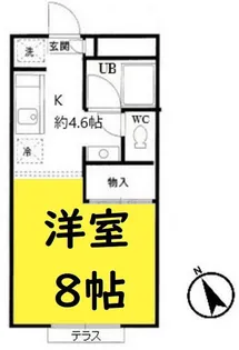 フィルコート青柳【2階】の間取り