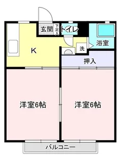 パナハイツ小針 A【2階】の間取り