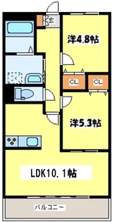 ハクゾウロッジング【3階】の間取り