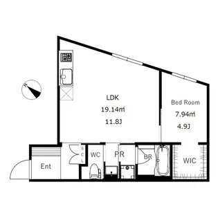 東京都目黒区碑文谷5【マンション】の間取り