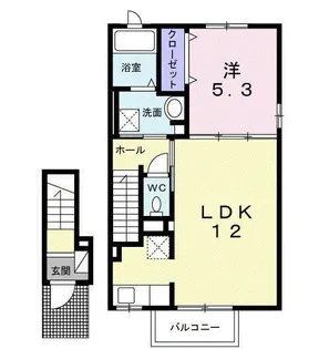 コート・ダジュール川余郷 III【2階】の間取り