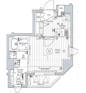 メイクスアート三ノ輪II【2階】の間取り