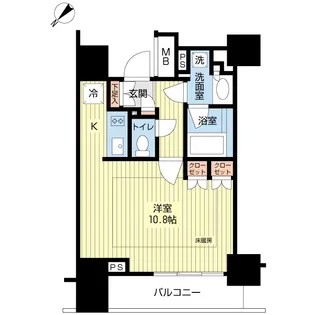 クオリア千代田御茶ノ水【16階】の間取り