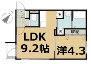 グランリーオ豊平公園【4階】の間取り