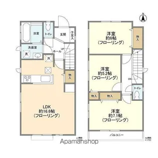 千葉県船橋市金杉7【一戸建】の間取り