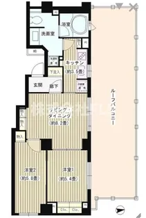 東京都港区六本木7【マンション】の間取り