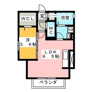 ミルトハウス【3階】の間取り