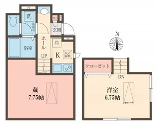 トレポルテ【1階】の間取り