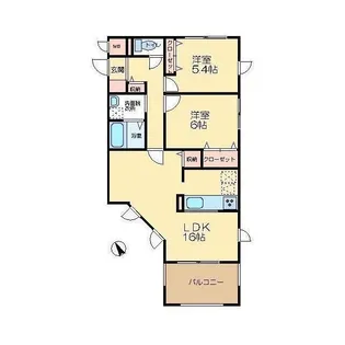 東京都八王子市みなみ野2【アパート】の間取り