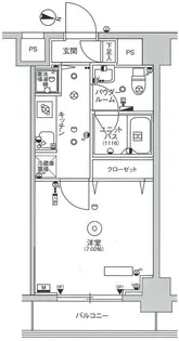 スカイコートパレス大島【4階】の間取り