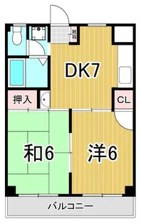 弘道高橋第一ハイツ【3階】の間取り