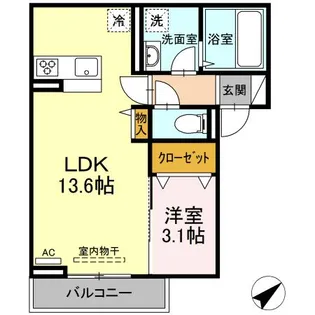 広島県福山市本庄町中3【マンション】の間取り
