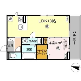 ソラーナI【2階】の間取り