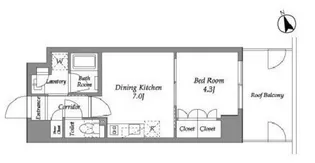 ENetial代官山【4階】の間取り