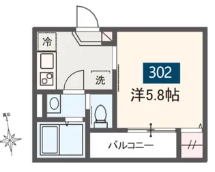 MELDIA八王子【3階】の間取り