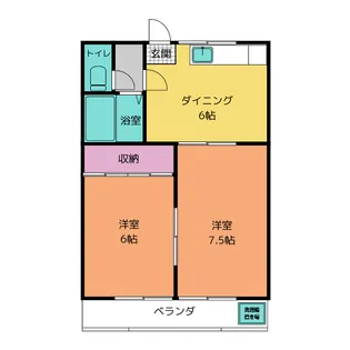 ベルメゾンSHIMA【2階】の間取り