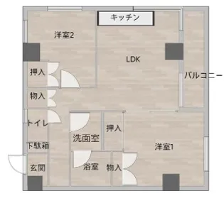 シルバーパレス白金台【4階】の間取り