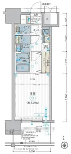 エステムコート東京八王子【9階】の間取り