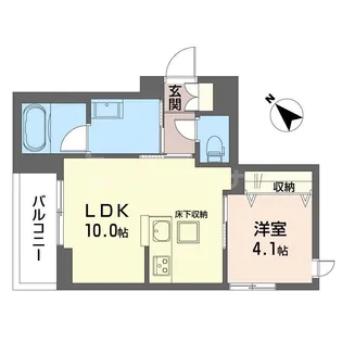セルディーナ西千葉【1階】の間取り