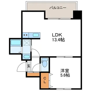 グランメールN20【4階】の間取り