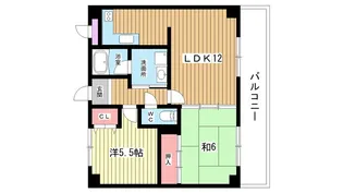 大阪府豊中市西泉丘1【マンション】の間取り