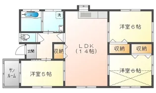 鹿児島県鹿屋市寿4【一戸建】の間取り