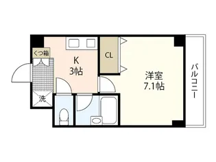 コンフォート天満川【3階】の間取り