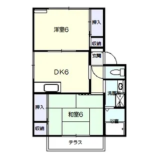 フレグランス畑【1階】の間取り