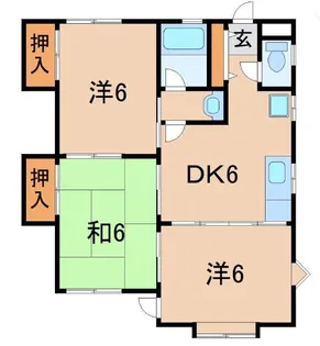 メゾン・ルピナス【1階】の間取り