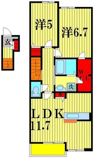 ヴィラージュ・ヒロ 1st【2階】の間取り