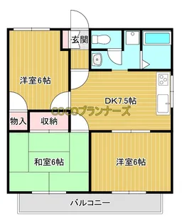 カーサ十禅寺【2階】の間取り