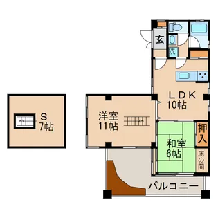 フォーラム双葉【3階】の間取り
