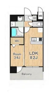 エステムコート難波WEST-SIDEVIIIエクシーナ【12階】の間取り