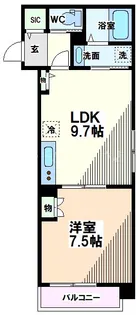 東京都立川市錦町3【アパート】の間取り