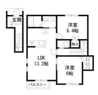 クレールメゾン【2階】の間取り